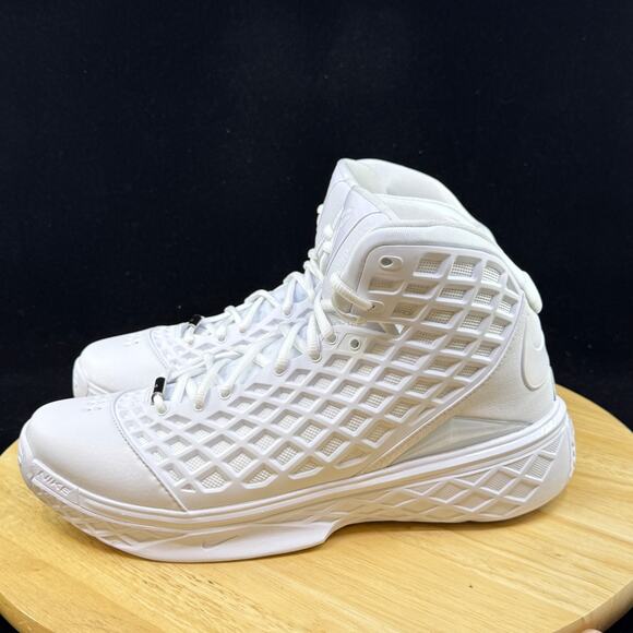 Mens Size 12.5 Nike Kobe III Protro White Silver Basketball Shoes HM4351 100 NEW - Picture 6 of 8